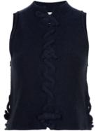 3.1 Phillip Lim Lace-up Knit Top, Women's, Size: Small, Blue, Polyamide/wool/yak
