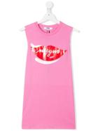 Msgm Kids Graphic Print Tank Top - Pink