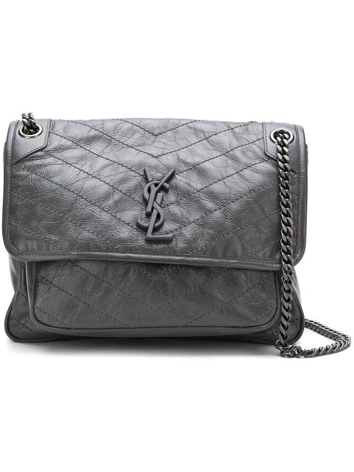 Saint Laurent Large Niki Bag - Grey