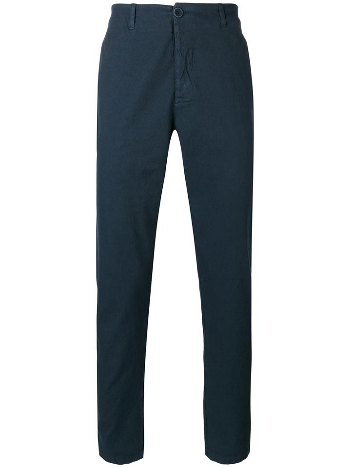 Transit - Slim Fit Trousers - Men - Silk/cotton/spandex/elastane - 48, Blue, Silk/cotton/spandex/elastane