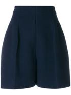 Nina Ricci High-waisted Shorts - Blue