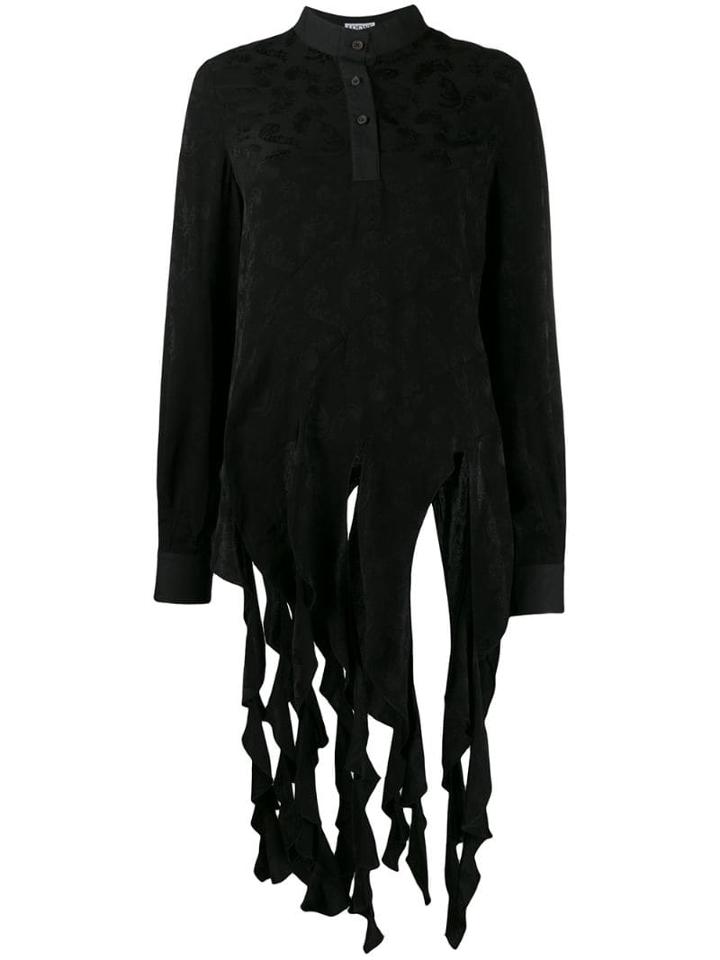 Loewe Asymmetric Paisley Blouse - Black