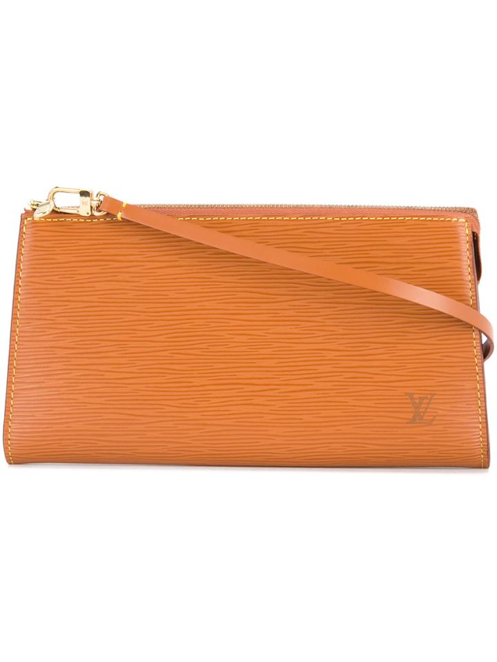 Louis Vuitton Vintage Shoulder Strap Clutch - Brown
