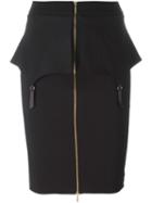 Murmur 'fold' Skirt, Women's, Size: 36, Black, Rayon/viscose/nylon/spandex/elastane