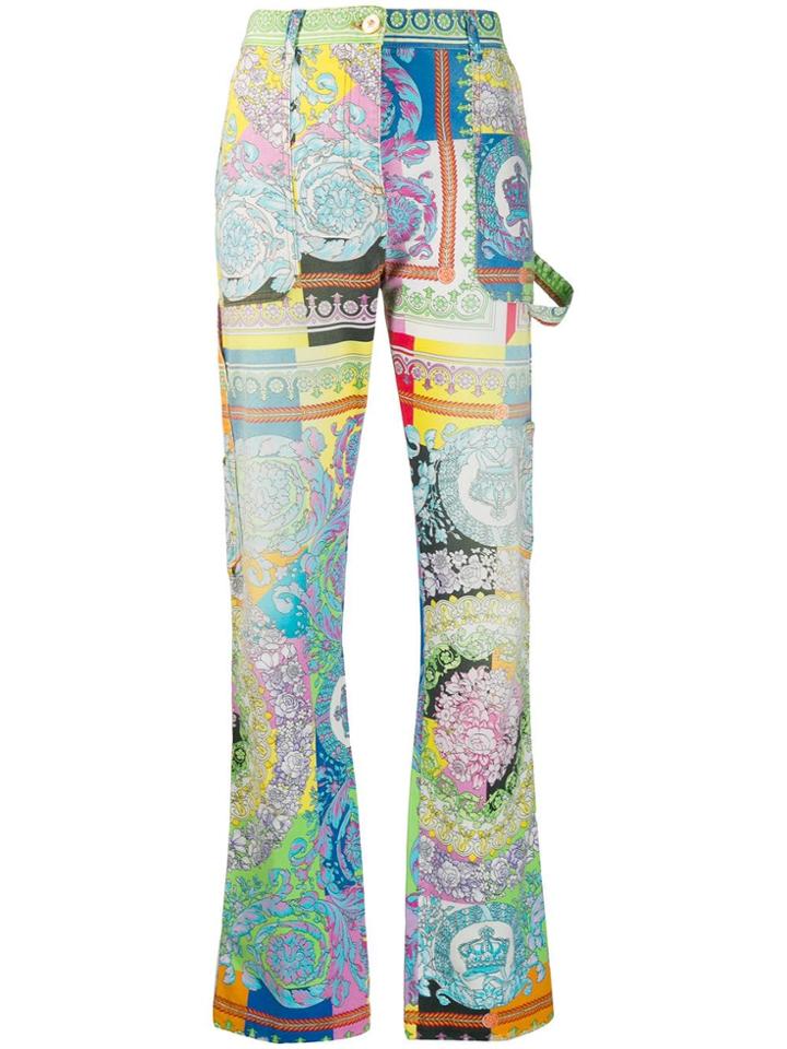 Versace Jeans All-over Print Jeans - Green