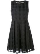 Blugirl - Jacquard Check Dress - Women - Cotton/polyester - 44, Black, Cotton/polyester