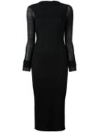 Rick Owens Lilies Low Back Tunic Dress, Women's, Size: 38, Black, Viscose/cotton/nylon