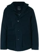 Woolrich Hooded Zipped Jacket - Blue