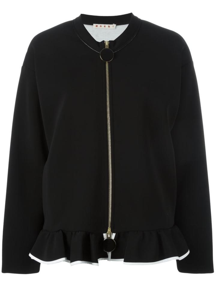 Marni Ruffled Hem Bomber