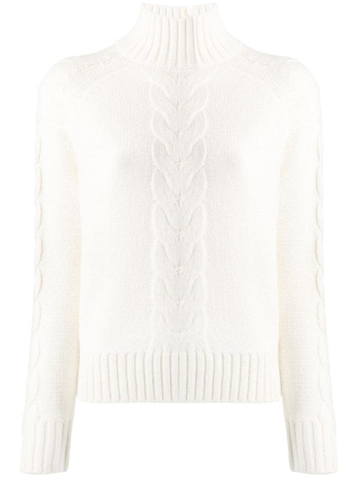 Joseph High Neck Chunky Knit Jumper - Neutrals