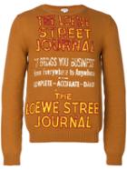 Loewe - Street Journal Sweater - Men - Cotton/polyamide - S, Brown, Cotton/polyamide