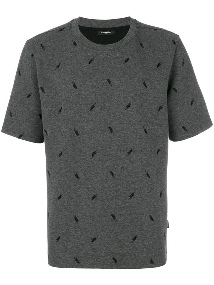 Calvin Klein Embroidered T-shirt - Grey