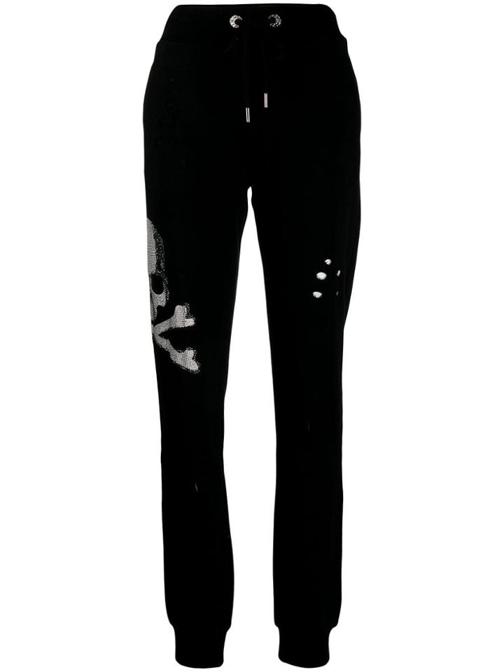 Philipp Plein Skull Track Trousers - Black