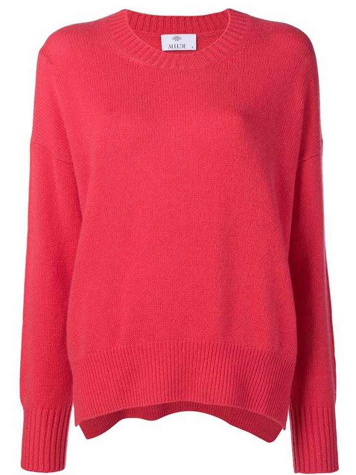 Allude Relaxed Fit Sweater - Pink & Purple