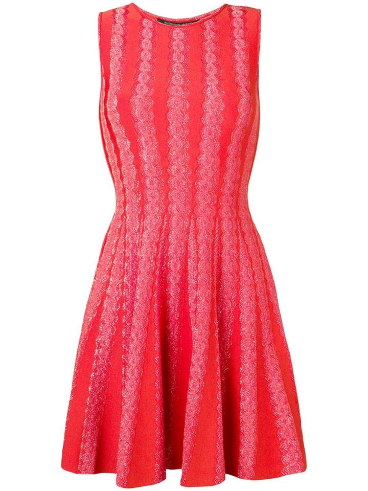 Antonino Valenti Sleeveless Flared Dress - Orange