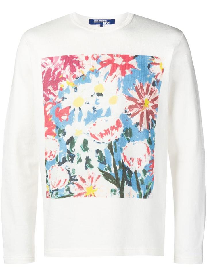 Junya Watanabe Man Graphic Print Sweatshirt - White