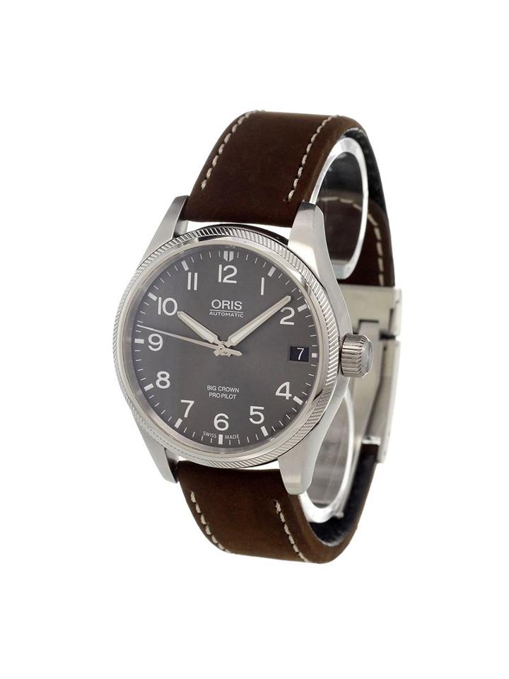 Oris 'big Crown Propilot Date' Analog Watch, Adult Unisex, Brown