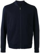 Harris Wharf London Side Pockets Bomber Jacket, Men's, Size: 54, Blue, Spandex/elastane/cotton