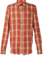 Amiri Checked Shirt, Men's, Size: Xxl, Red, Cotton/rayon