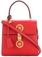 Versace Embellished Medusa Shoulder Bag - Red