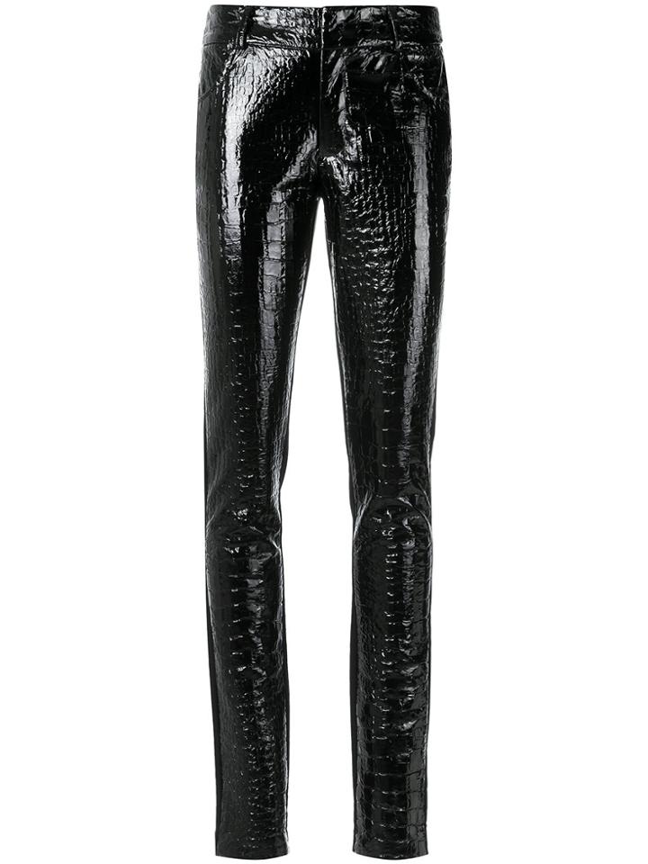 Tufi Duek Textured Skinny Trousers - Black