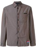 Prada Fine Check Boxy Shirt - Brown