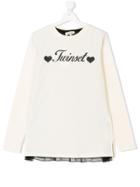 Twin-set Kids Layered Two-piece Top - Nude & Neutrals