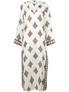 Tory Burch Diamond Pattern Kaftan Dress - Nude & Neutrals