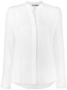 Vince Long Sleeve Blouse, Women's, Size: 10, White, Silk