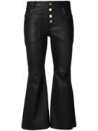 Each X Other Cropped Flare Trousers - Black