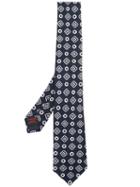 Tagliatore Embroidered Tie - Blue
