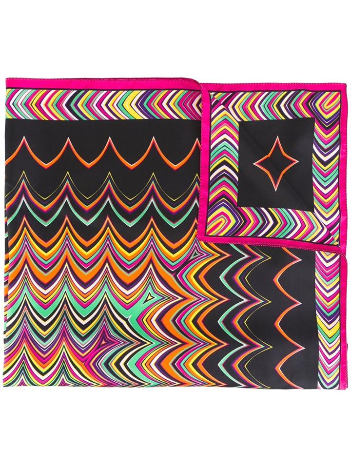 Missoni Graphic Print Scarf, Women's, Silk