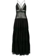 Charo Ruiz Embroidered Lace Corset Dress - Black