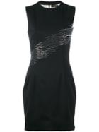 Dsquared2 - Sequin Detail Fitted Dress - Women - Polyester/spandex/elastane/viscose/virgin Wool - 42, Black, Polyester/spandex/elastane/viscose/virgin Wool