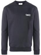 Ami Alexandre Mattiussi Crewneck Sweatshirt White Family Embroidery -
