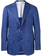 Cesare Attolini - Texture Blazer - Men - Silk/linen/flax/wool/bemberg - 50, Blue, Silk/linen/flax/wool/bemberg