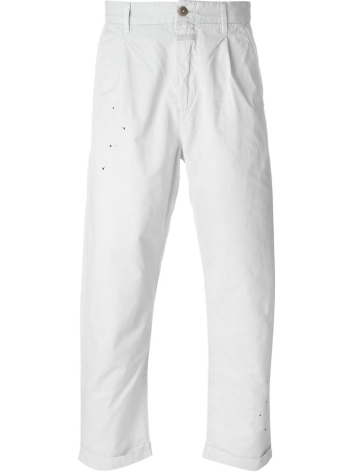 Closed Chino Pants, Men's, Size: 31, Grey, Cotton