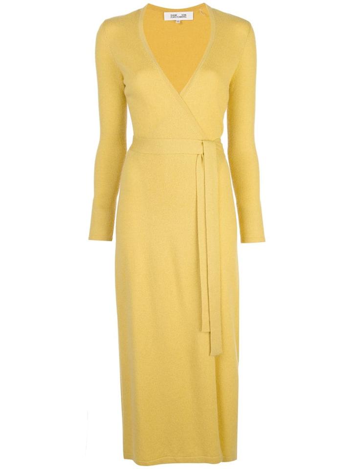 Diane Von Furstenberg Astrid Wrap Dress - Yellow
