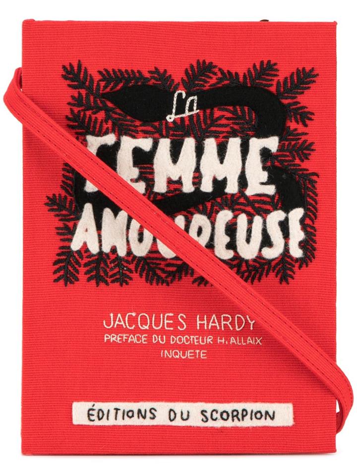 Olympia Le-tan La Femme Amoureuse Book Clutch - Red