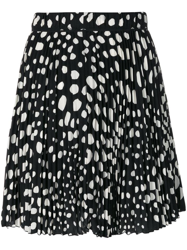 Marc Jacobs Pleated Spotted Skirt - Black