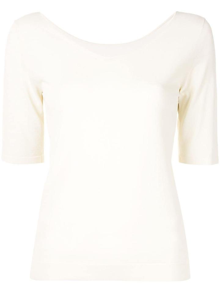 Des Prés V-neck T-shirt - White