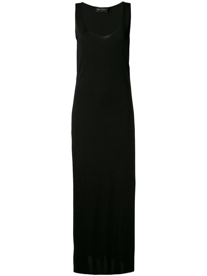 Andrea Ya'aqov - Scoop Neck Maxi Dress - Women - Cotton/viscose - S, Black, Cotton/viscose