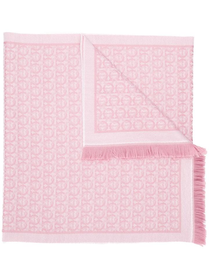 Salvatore Ferragamo Gancini Scarf - Pink