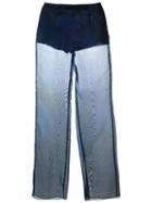 Romeo Gigli Pre-owned Sheer Flared Trousers - Blue