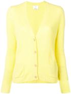 Allude V-neck Cardigan - Yellow