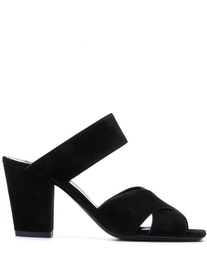Saint Laurent Oak Mules - Black