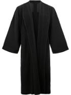 Homme Plissé Issey Miyake Pleated Kimono Coat, Men's, Size: 1, Black, Polyester
