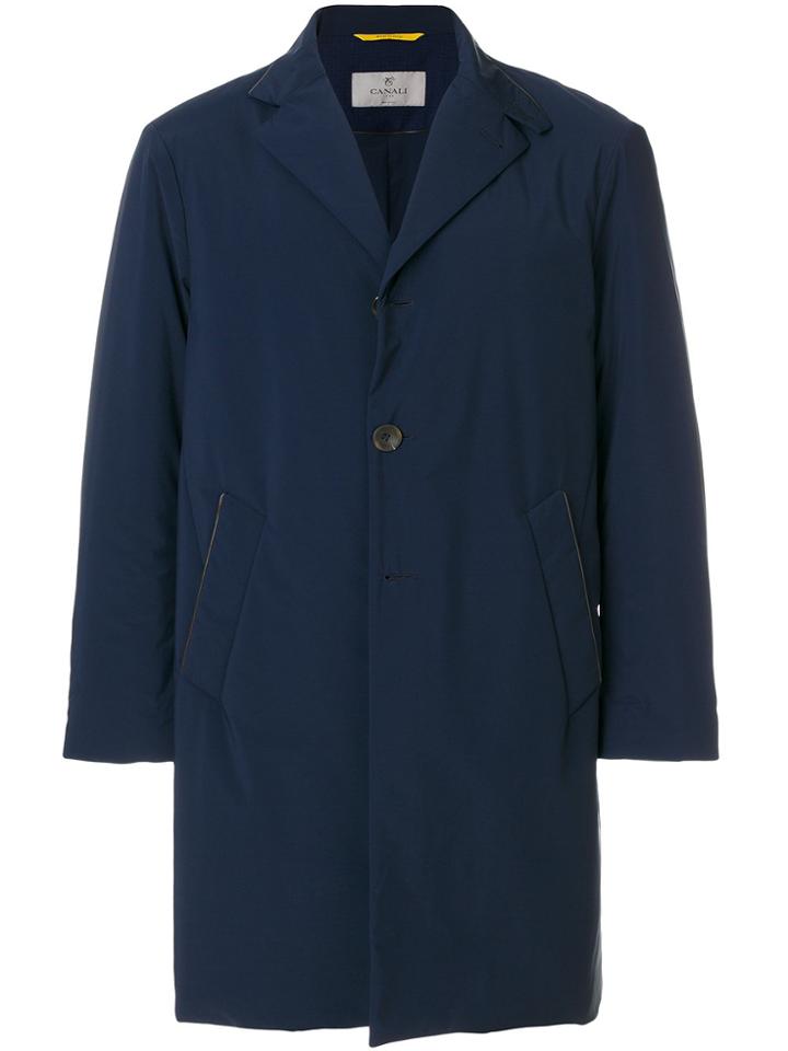 Canali Classic Raincoat - Blue
