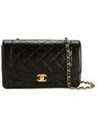 Chanel Vintage Cc Foldover Shoulder Bag, Women's, Black