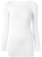Rick Owens Long Sleeve T-shirt, Women's, Size: 44, Nude/neutrals, Viscose/silk